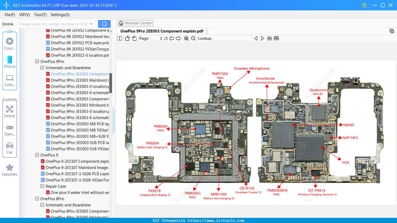 OnePlus 9Pro 2EE003 Component Explain
